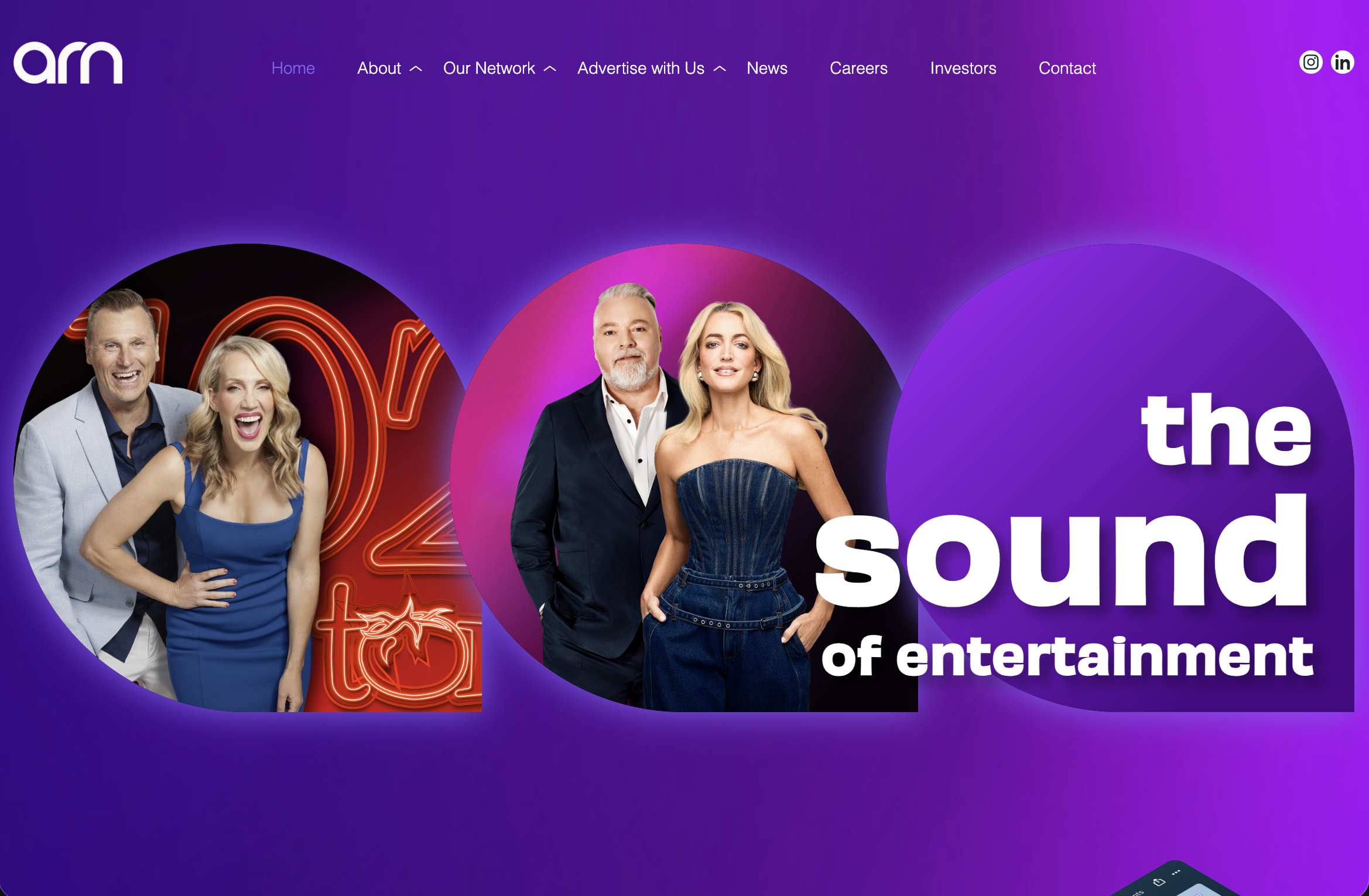 Australian Radio Network Rebranding & Website Redesign