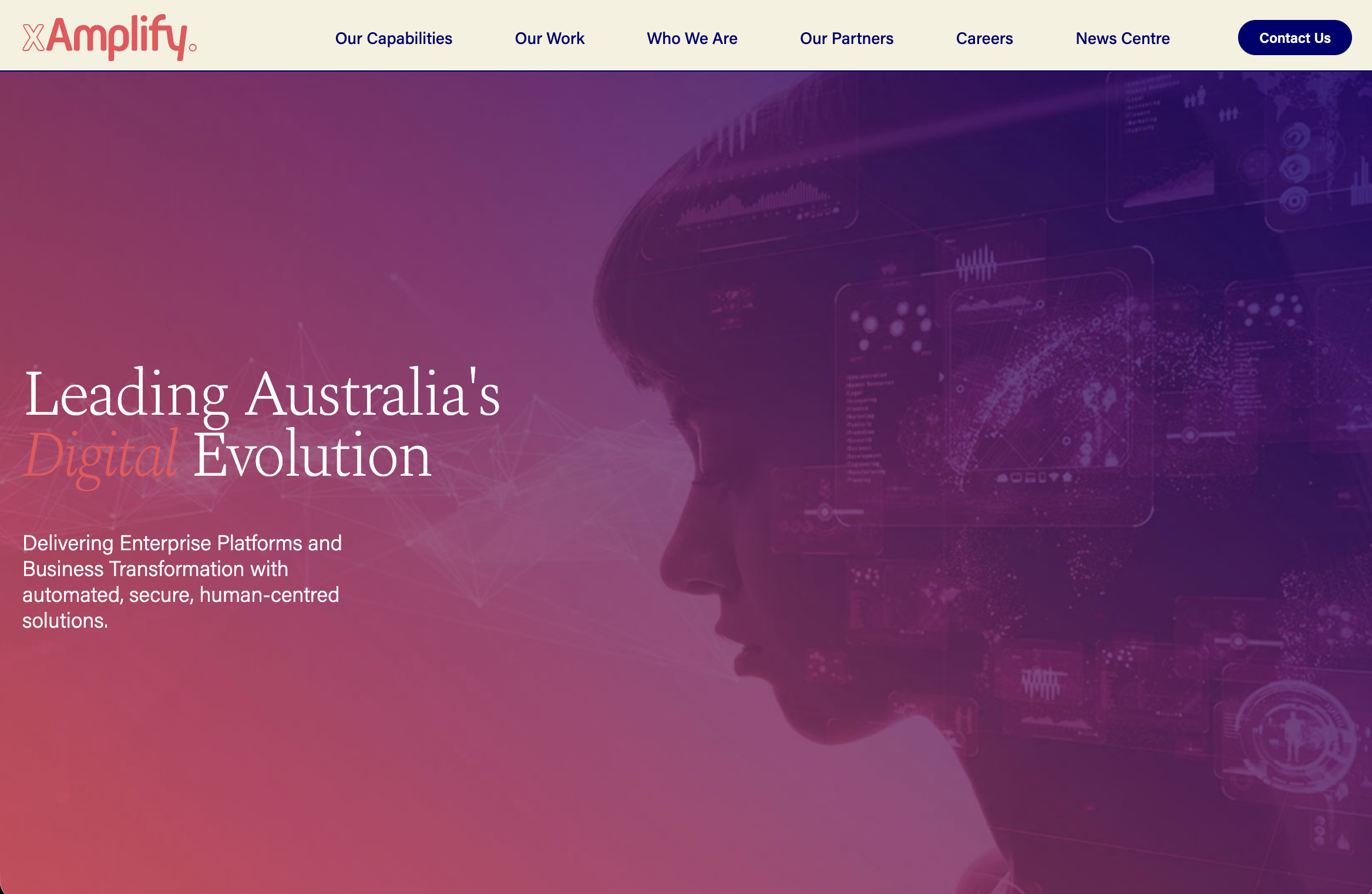 xAmplify Digital Transformation Website